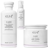 Hajápolási csomag göndör hajra Keune Care Curl Control 1 - Sampon 300ml, Hajmaszk 200ml és Spray 140ml