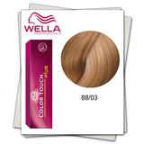 Demipermanens hajfesték  - Wella Professionals Color Touch Plus árnyalat 88/03 Világos szőke természetes arany