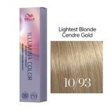 Tartós Hajfesték - Wella Professionals Illumina Color árnyalat 10/93 Gyöngy-arany Világos fényszőke