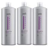 Intenzív hidratáló sampon csomag, 3 db. - Londa Professional Deep Moisture Shampoo 1000 ml