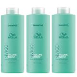 Volumennövelő sampon csomag, 3 db. - Wella Professionals Invigo Volume Boost Bodifying Shampoo, 1000ml