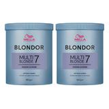 Hajszőkítő por csomag, 2 db. - Wella Professionals Blondor Multi Blonde Powder 800 gr