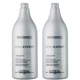Sampon Csomag a Szürke, Fehér Hajra, 2 db. - L'Oreal Professionnel Magnesium Silver Shampoo 1500ml
