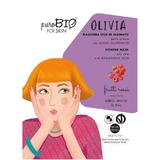 Peel-Off Arcmaszk Piros Gyümölcsökkel Zsíros Bőrre Olivia PuroBio Cosmetics, 13g