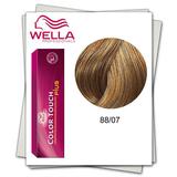 Demipermanens Hajfesték - Wella Professionals Color Touch Plus árnyalat 88/07 Világos szőke Természetes barna