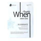 Bőrvilágosító Arcmaszk C Vitaminnal Snow Song Simply When, 23 ml