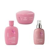 Hajápoló Csomag Hidratáló Hatással a Száraz Hajra - Alfaparf Milano Semi di Lino Moisture Nutritive: Sampon 250 ml, Hajmaszk 200 ml, Fluid/Folyadék 125 ml