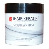 Színező/Árnyalatosító Hajmaszk, Szürke/Ezüstös - Silver Hair Mask iHair Keratin, 500 ml