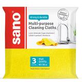 Száraz törlőkendők univerzális használatra - Sano Multi-Purpose Cleaning Cloths, 3 db.