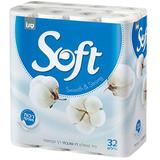 Toalett Papír, Fehér, 2 rétegű, Illatmentes - Sano Soft Silk White Toilet Paper, 32 tekercs