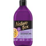 Energizáló Tusfürdő Hidegen Sajtolt Passiogyümölcs Olajjal - Nature Box Energizing Shower Gel with Cold Pressed Passion-Fruit Oil, 385 ml