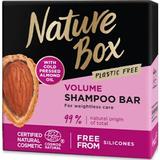 Szilárd Sampon a Volumenre Hidegen Sajtolt Mandulaolajjal - Nature Box Volume Shampoo Bar with Cold Pressed Almond Oil Plastic Free, 85 g