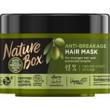 Törésgátló Hajmaszk Hidegen Sajtolt Olívaolajjal - Nature Box Anti-breakage Hair Mask with Cold Pressed Olive Oil, 200 ml