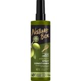 Erősítő Hajspray Balzsam Hosszú Hajra Hidegen Préselt Olívaolajjal - Nature Box Strenght Spray Conditioner with Cold Pressed Olive Oil, 200 ml