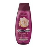 Erősítő Sampon Finom vagy Törékeny Hajra - Schwarzkopf Schauma Strength & Vitality Shampoo for Fine or Weak Hair, 400 ml
