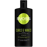 Sampon Hullámos vagy Göndör Hajra - Syoss Professional Performance Japanese Inspired Curls & Waves Shampoo for Wavy & Curly Hair, 440 ml