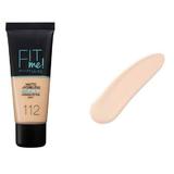 Alapozó - Maybelline Fit Me! Matte + Poreless Normal to Oily Skin, 112 Soft Beige, 30 ml