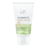 Tisztító Samponozás Előtti Hajkezelés Zsíros Fejbőrre  - Wella Professionals Elements Purifying Pre-shampoo Clay for Oily Scalp, 70 ml