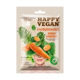 Fiatalító Textil Arcpakolás Sárgarépa, Spenót és Növényi Kivonattal  Happy Vegan Fitocosmetic, 25 ml