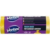 Standard háztartási zsákok, sárga - Vortex Trash Bags for Garbage Sorting, 120 l, 10 db.