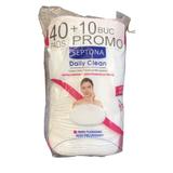 Promóciós Csomag - Ovális Pamut Sminktisztító Korongok -  Septona Daily Clean Cotton Pads, 40 db. + 10 db.