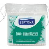  Biológiailag lebomló pamut fülpálcikák - Septona 100% Biodegradable 100% Cotton, 100 db./ tasak