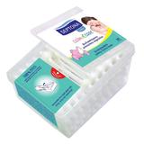 Biológiailag lebomló fülpálcikák gyerekeknek - Septona Baby Calm'n'Care Biodegradable Safety Cotton Buds 100 Cotton, 50 db./doboz