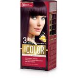 Tartós Krémhajfesték - Aroma Color 3-Plex Permanent Hair Color Cream,  08 Violet Mahogany, 90 ml