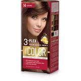 Tartós Krémhajfesték - Aroma Color 3-Plex Permanent Hair Color Cream, 14 Caramel, 90 ml