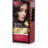 Tartós Krémhajfesték - Aroma Color 3-Plex Permanent Hair Color Cream, 26 Dark Brown, 90 ml