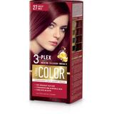 Tartós Krémhajfesték -  Aroma Color 3-Plex Permanent Hair Color Cream, 27 Deep Red, 90 ml
