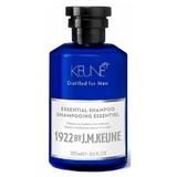 Férfi Sampon 2 in 1 Minden Hajtípusra - Keune Essential Shampoo Distilled for Men, 250 ml