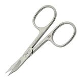 Rozsdamentes acél körömolló vékony ívelt pengékkel manikűrhöz - Prima Nails Scissor Curved Thin Blades