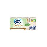 Természetes Finom Toalettpapír, 4 Rétegű - Zewa Exclusive Natural Soft, 8  tekercs