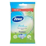 Nedves antibakteriális törlőkendők kézre - Zewa Fresh to Go Protect, 10 db.