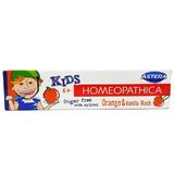 Homeopátiás Fogkrém Narancs és Vanília Aromával Gyerekeknek - Astera Kids Homeopathica Orange&Vanilla Rush 4+, 50 ml