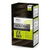 Demipermanens Krémhajfesték - Kolora Zero No Ammonia Color Cream, árnyalata 3.0 Chocolate Fusion, 120 ml