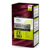 Demipermanens Krémhajfesték - Kolora Zero No Ammonia Color Cream, árnyalata 3.9 Royal Ruby, 120 ml