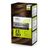 Demipermanens Krémhajfesték - Kolora Zero No Ammonia Color Cream, árnyalata 5.0 Golden Brandy, 120 ml