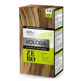 Demipermanens Krémhajfesték - Kolora Zero No Ammonia Color Cream, árnyalata 7.0 Natural Blonde, 120 ml