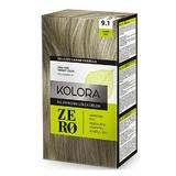 Demipermanens Krémhajfesték - Kolora Zero No Ammonia Color Cream, árnyalata 9.1 Silver Ash, 120 ml