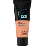 Alapozó - Maybelline Fit Me! Matte + Poreless Normal to Oily Skin, 320 Natural Tan árnyalattal, 30 ml
