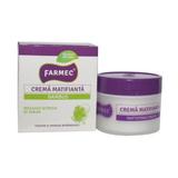 Mattító Krém Bambusz Kivonattal - Farmec Mattifying Cream, 50ml