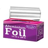 Ezüstszínű Alumínium Melírfólia - Beautyfor Aluminium Foil for Hairdressing 14 mikron, 0.12m x 100m