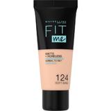 Alapozó -  Maybelline Fit Me! Matte + Poreless Normal to Oily Skin, árnyalata 124 Soft Sand, 30 ml