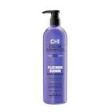  Színező/Árnyalatosító Sampon Szőke Hajra - CHI Farouk Platinum Blonde Purple Shampoo, 355 ml