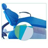 Védőkészlet a fogászati székre Prima, kék PPSB, univerzális méret