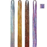  Hajhosszabbító Party Glitter Lusy Style 2000, Rainbow, 47 cm