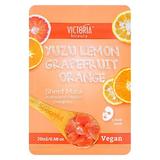 Antioxidáns Hatású Arcmaszk Yuzu Citrom, Grapefruit és Narancs Kivonatokkal - Victoria Beauty Camco - Yuzu Lemon, Grapefruit and Orange Sheet Mask,20 ml