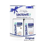 Tápláló Tusfürdő Normál-Száraz Bőrre, 600 ml + Tápláló Testtej Normál-Száraz Bőrre, 400 ml -  Lactovit Feeds Your Skin Original